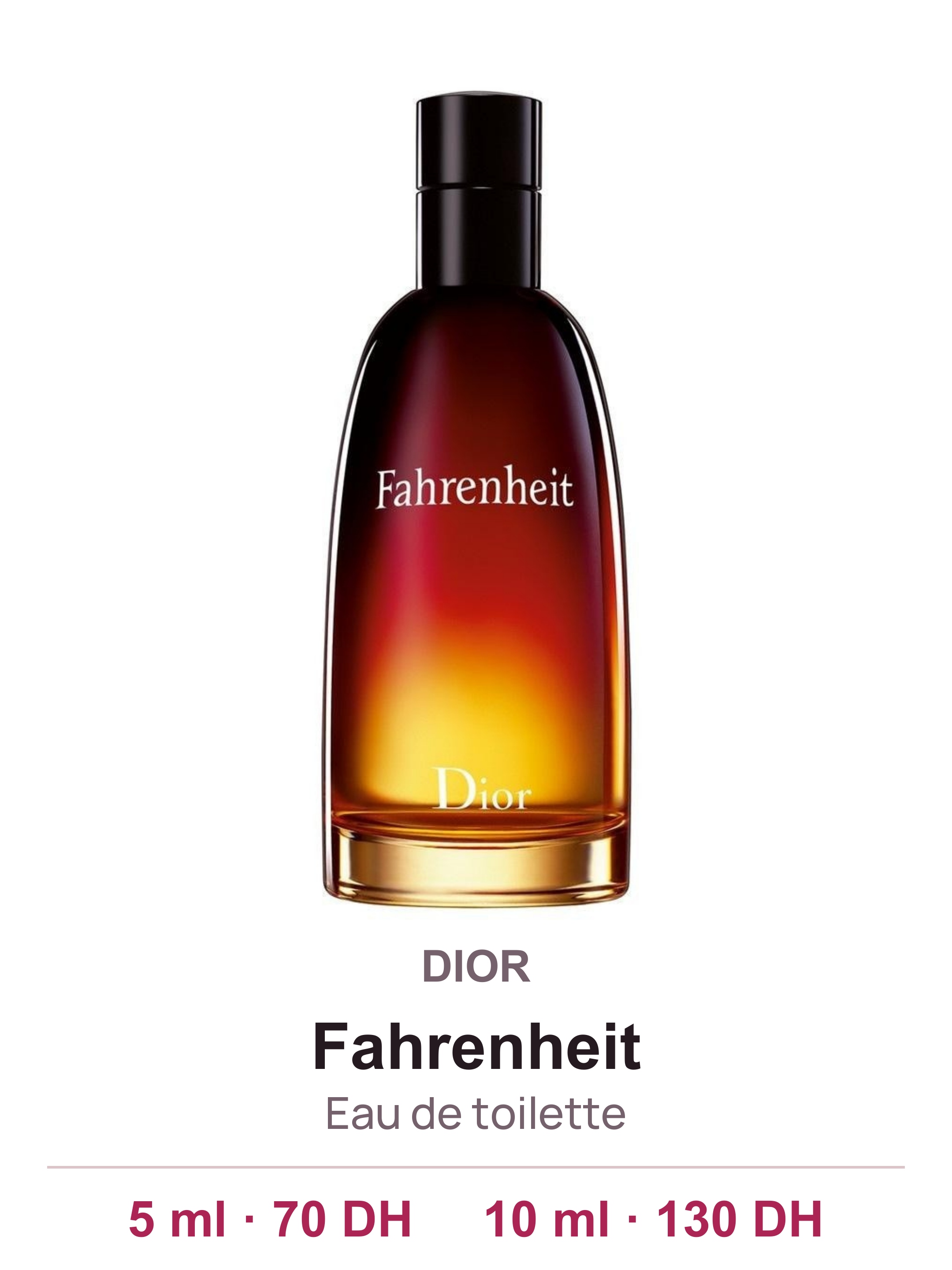 Flacon DIOR Fahrenheit