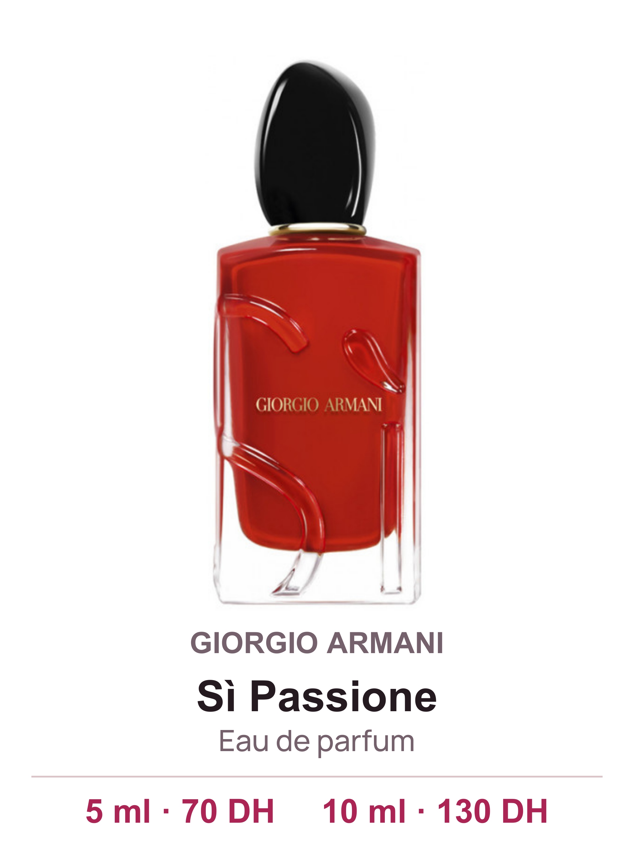 Flacon GIORGIO ARMANI Sì Passione