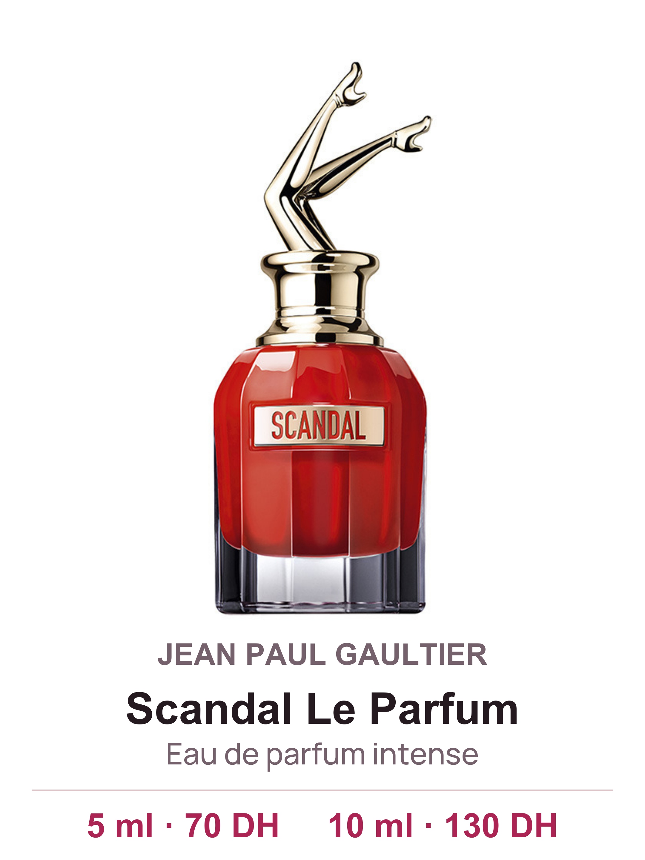 Flacon JEAN PAUL GAULTIER Scandal Le Parfum